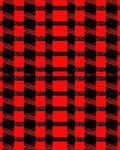 Bold Red Black Plaid Texture Rug