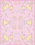 Art Nouveau Swirls and Floral Pattern Rug