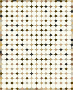 Retro Circles Geometric Pattern Rug
