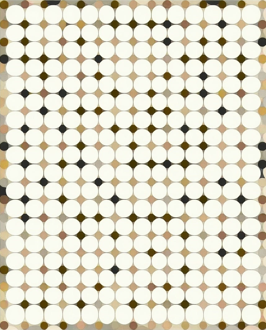 Retro Circles Geometric Pattern Rug