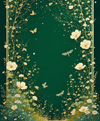 Whimsical Floral Meadow With Butterflies Rug