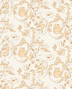 Whimsical Floral Sketch Pattern Rug