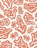 Organic Abstract Coral Pattern Rug