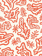 Organic Abstract Coral Pattern Rug