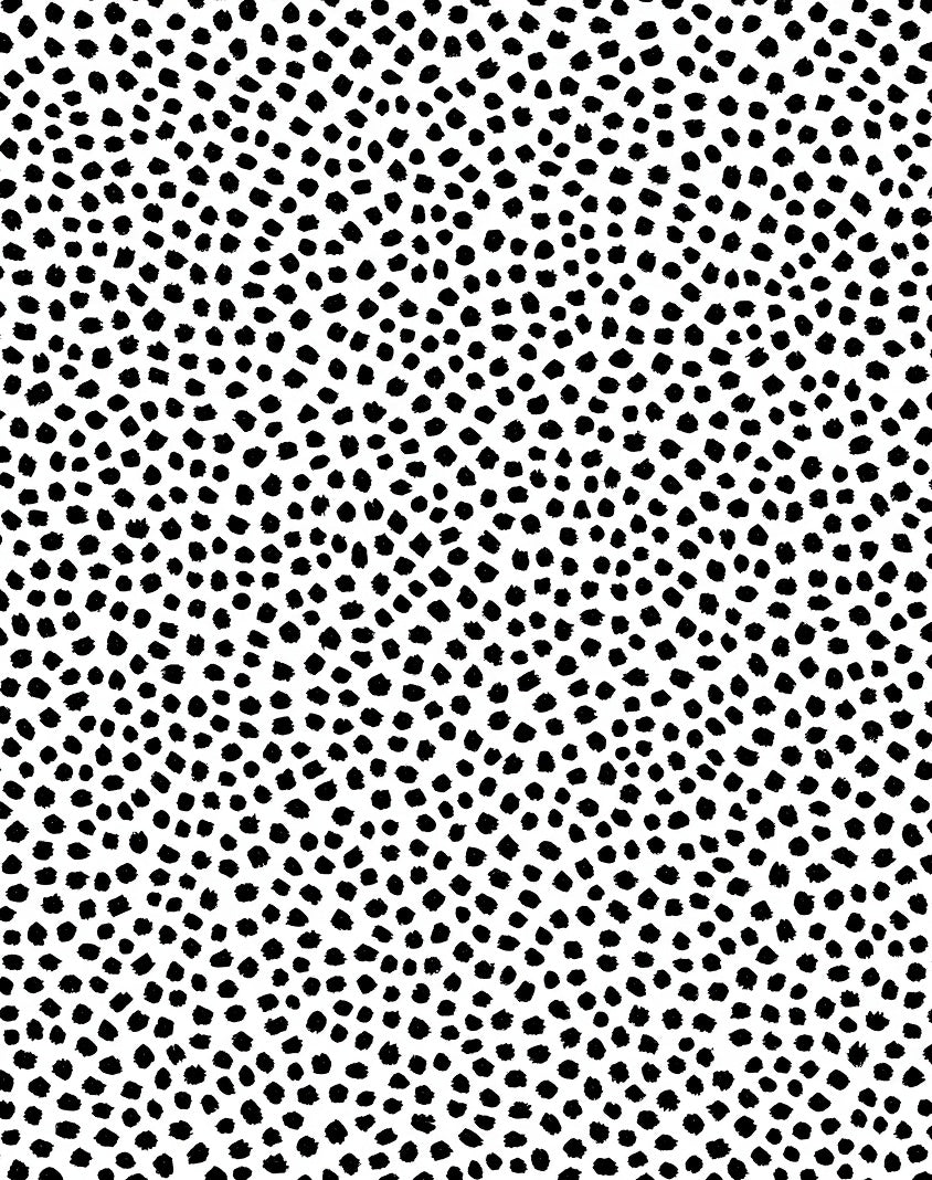 Abstract Black White Dot Pattern Rug