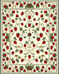 Strawberry Vine Floral Cream Rug
