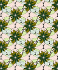 Art Nouveau Stylized Floral Pattern Rug