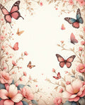 Floral Butterflies Gentle Spring Delight Rug
