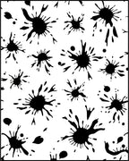Black Splatter Pattern Design Rug