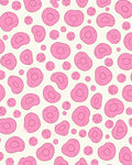 Pink Cells And Dots Pattern Rug