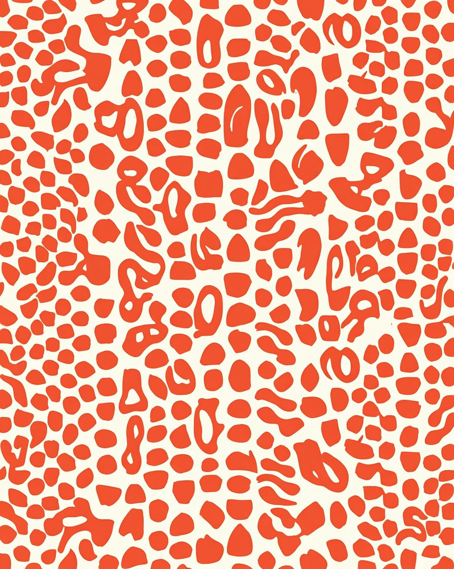 Organic Animal Print Pattern Rug