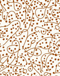 Whimsical Vine Dots Pattern Rug