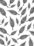 Patterned Silhouette Leaves Design Rug