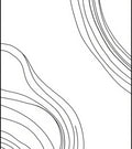 Minimalist Wavy Line Abstract Design Rug