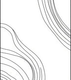 Minimalist Wavy Line Abstract Design Rug