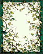 Vine Floral Garden Swirl Design Rug