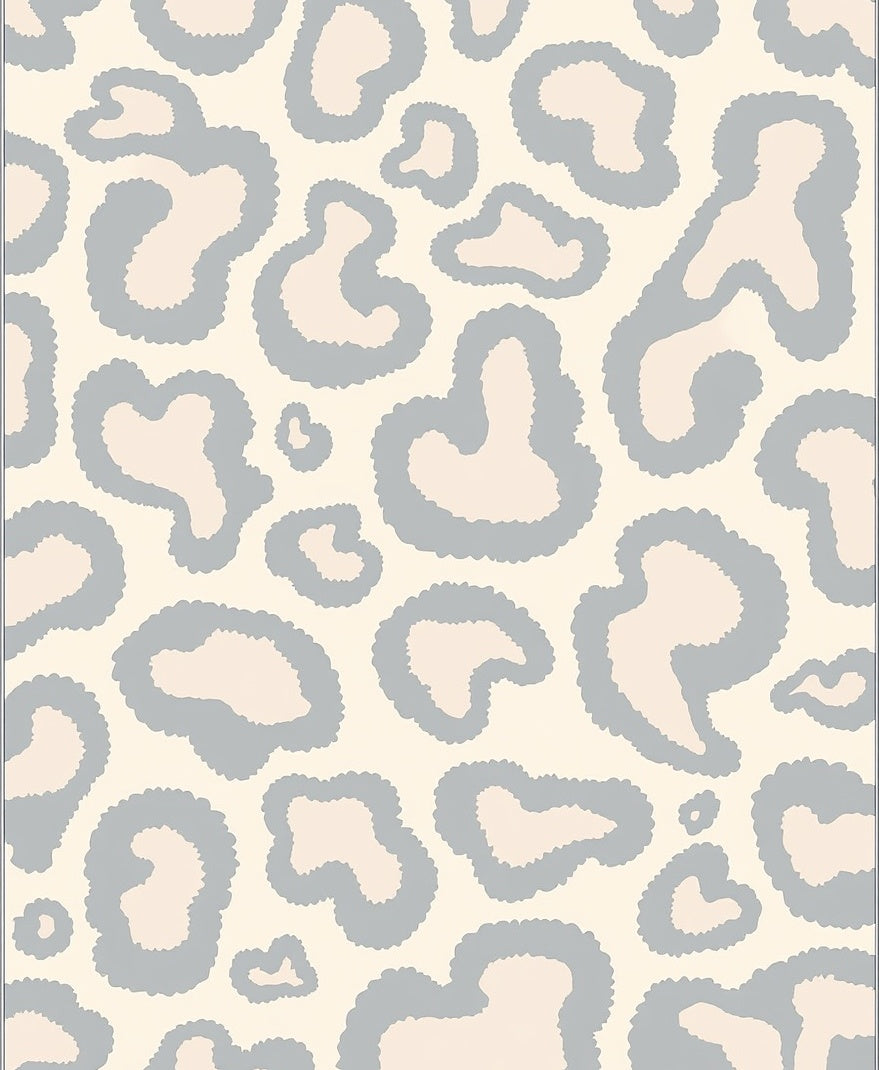 Abstract Leopard Spot Pattern Rug
