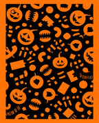 Spooky Jack O Lantern Pattern Rug