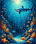 Vibrant Underwater Marine Life Scene Rug