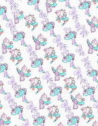 Whimsical Cartoon Character Pattern Rug