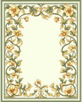 Vine Floral Ornate Garden Rug