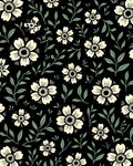 Cream Floral Vine Pattern Rug