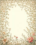 Vintage Floral Vine Scrollwork Rug