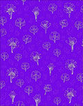 White Floral Sketch Pattern Rug
