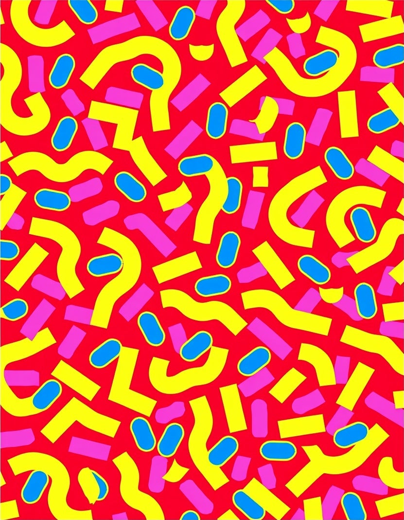 Groovy Fun Abstract Shapes Rug