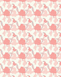 Abstract Coral Soft Pink Pattern Rug