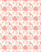 Abstract Coral Soft Pink Pattern Rug