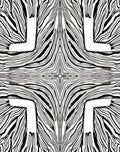 Bold Black White Striped Pattern Rug
