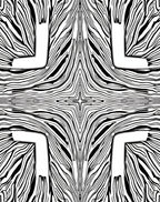 Bold Black White Striped Pattern Rug