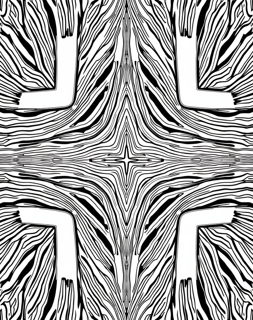 Bold Black White Striped Pattern Rug