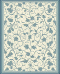 Vintage Floral Scroll Pattern Rug