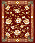 Elegant Floral Bloom Pattern Rug