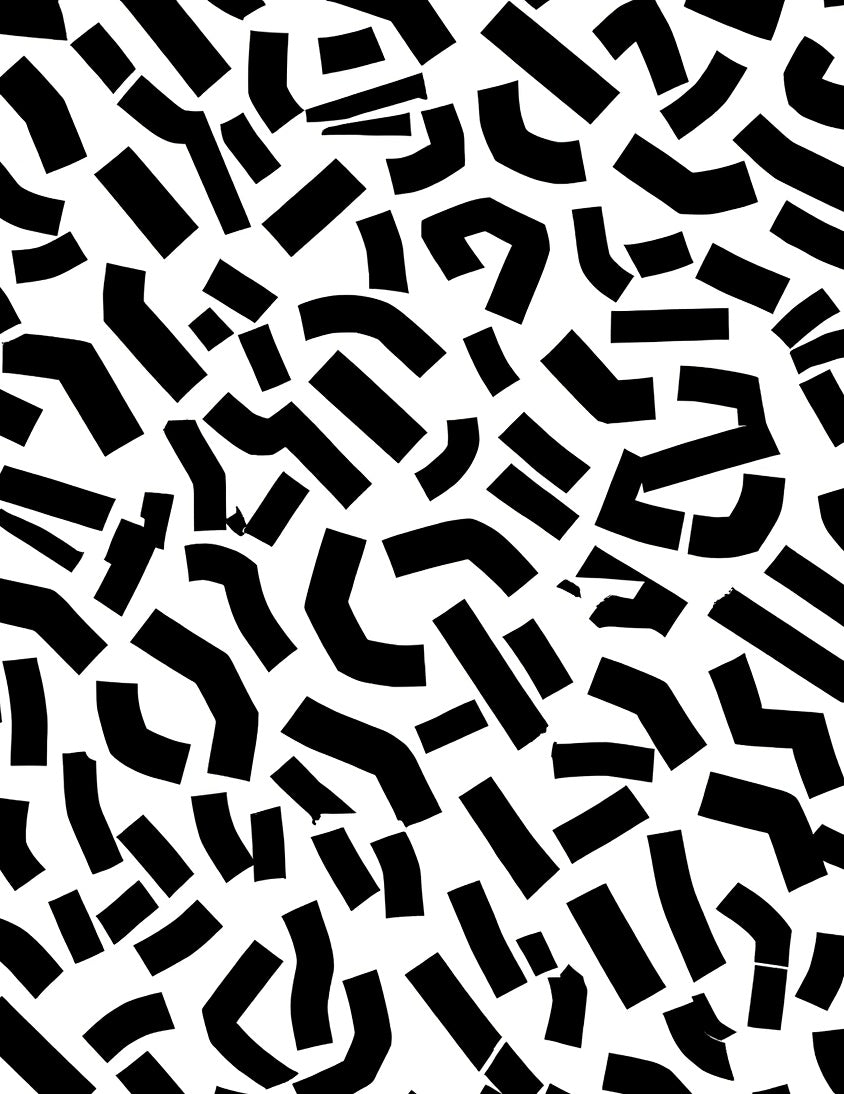 Monochromatic Dynamic Abstract Pattern Rug