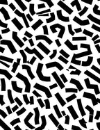 Monochromatic Dynamic Abstract Pattern Rug