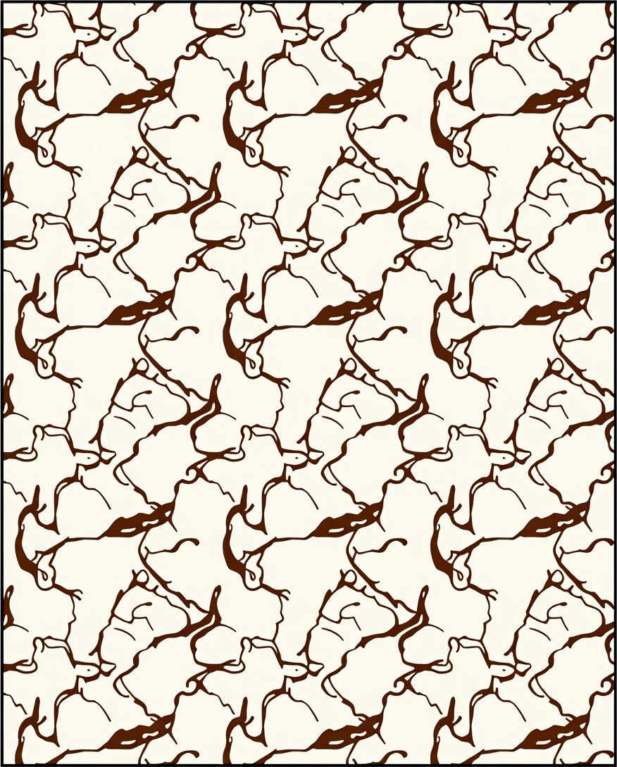 Abstract Organic Flow Pattern Rug