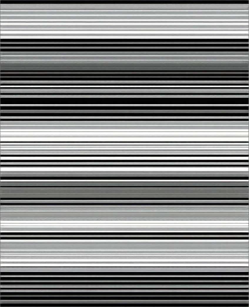 Monochromatic Horizontal Stripe Pattern Rug