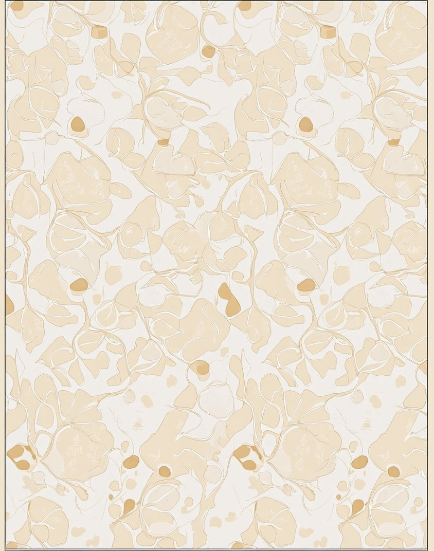 Abstract Organic Floral Pattern Rug