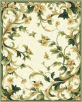 Vintage Floral Vines Botanical Design Rug