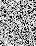 Black White Organic Flowing Pattern Rug