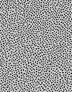 Black White Organic Flowing Pattern Rug