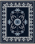 Ornate Floral Mandala Design Rug