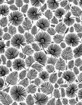 Bold Fan Leaf Pattern Design Rug
