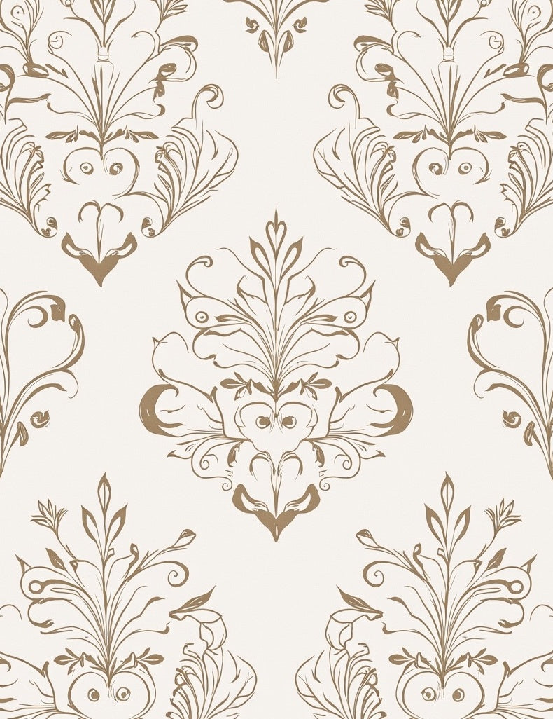 Classic Floral Scroll Pattern Rug