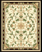 Classic Floral Vine Scroll Pattern Rug