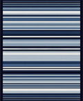 Shades of Blue Striped Modern Rug