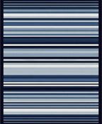 Shades of Blue Striped Modern Rug